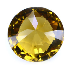 WHISKY QUARTZ HIGH DOME ROSE CUT ROUND (DES#17) 15MM 14.47 Cts.