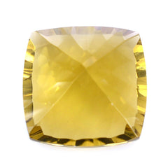 WHISKY QUARTZ CONCAVE CUT CUSHION (DES#72) 14MM 10.15 Cts.