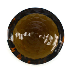 WHISKY QUARTZ NIRVANA CUT ROUND (DES#81) (DARK/CLEAN) 14MM 8.05 Cts.