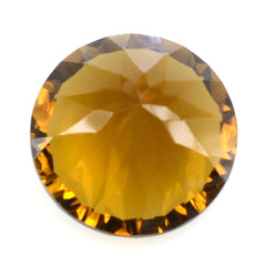 WHISKY QUARTZ CONCAVE CUT ROUND (DES#45) 12MM 5.90 Cts.