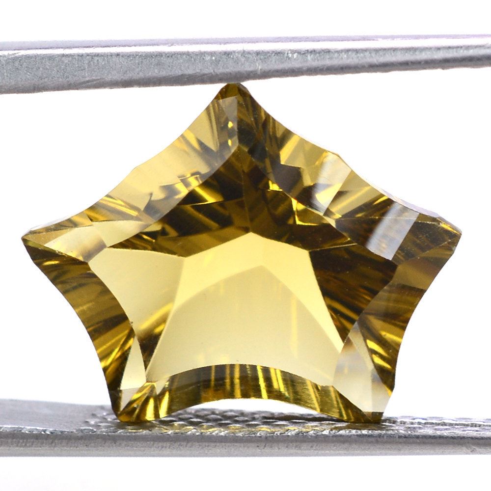 WHISKY QUARTZ CONCAVE CUT PENTAGON (DES#8) 16X13MM 5.85 Cts.