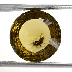 WHISKY QUARTZ NIRVANA CUT ROUND (DES#81) 14MM 8.53 Cts.