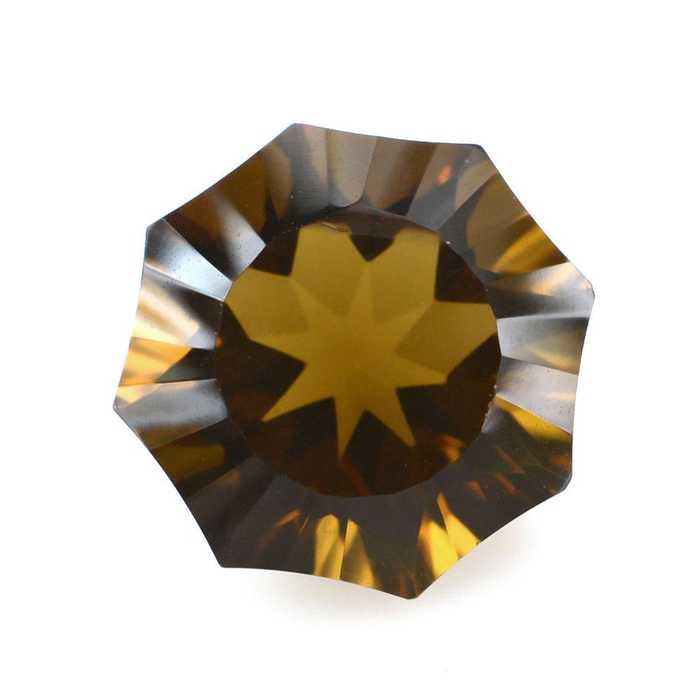 WHISKY QUARTZ NINETY CUT ROUND (DES#83) 10MM 3.59 Cts.