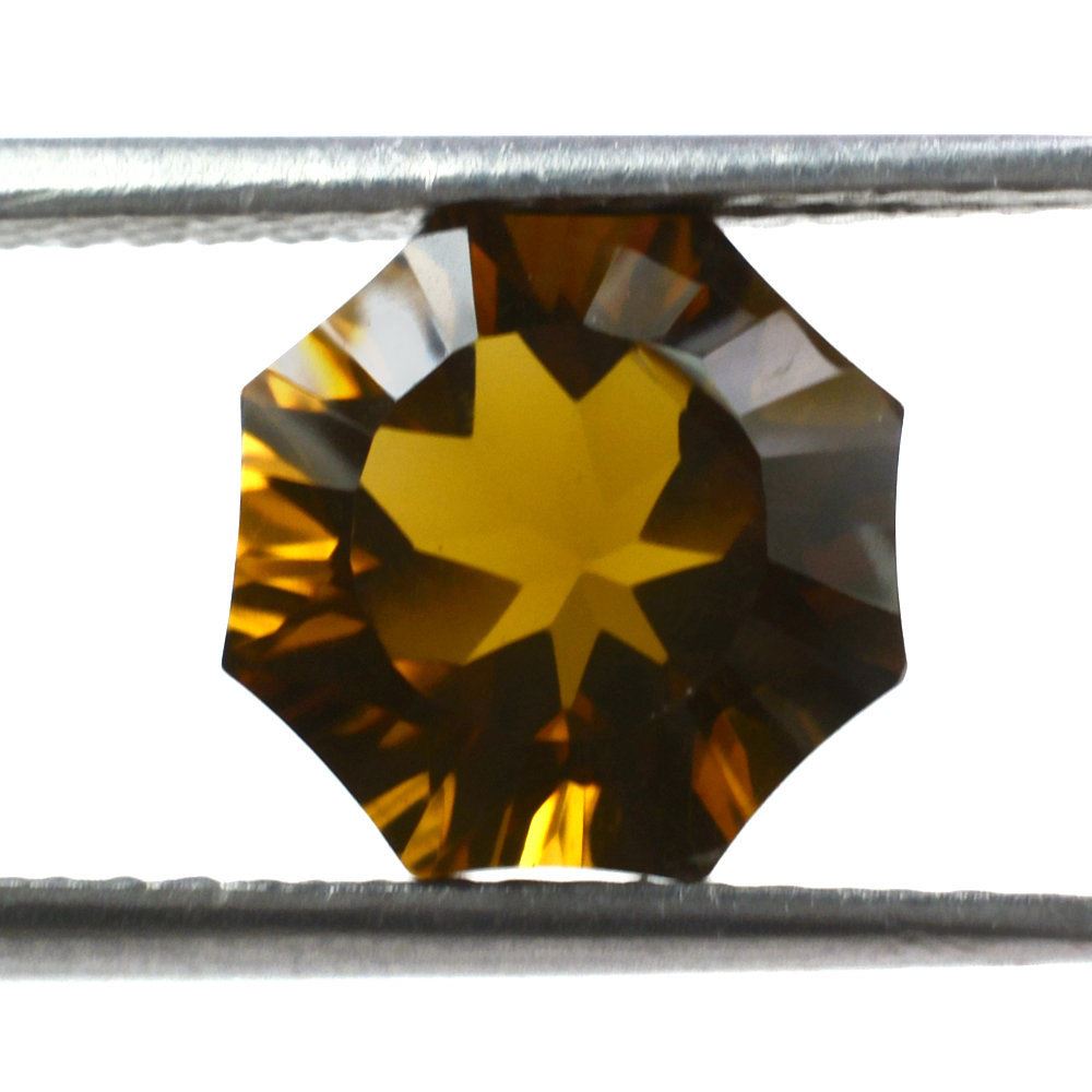 WHISKY QUARTZ NINETY CUT ROUND (DES#83) 10MM 3.59 Cts.