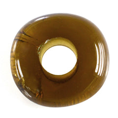 WHISKY QUARTZ ORGANIC ROUND BEADS (DES#155) (SI/HI) 14MM 9.56 Cts.