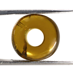 WHISKY QUARTZ ORGANIC ROUND BEADS (DES#155) (SI/HI) 14MM 9.56 Cts.