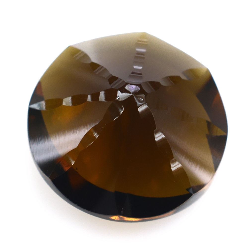 WHISKY QUARTZ EYE CUT ROUND (DES#89) 13MM 6.77 Cts.