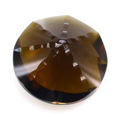 WHISKY QUARTZ EYE CUT ROUND (DES#89) 13MM 6.77 Cts.