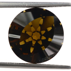 WHISKY QUARTZ EYE CUT ROUND (DES#89) 13MM 6.77 Cts.