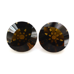 WHISKY QUARTZ EYE CUT ROUND (DES#89) 13MM 6.77 Cts.