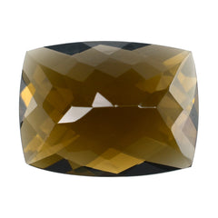 WHISKY QUARTZ CHECKER CUT CUSHION 16X12MM 10.06 Cts.