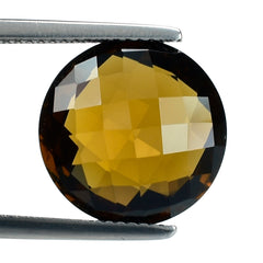 WHISKY QUARTZ BRIOLETTE ROUND 14MM 8.25 Cts.