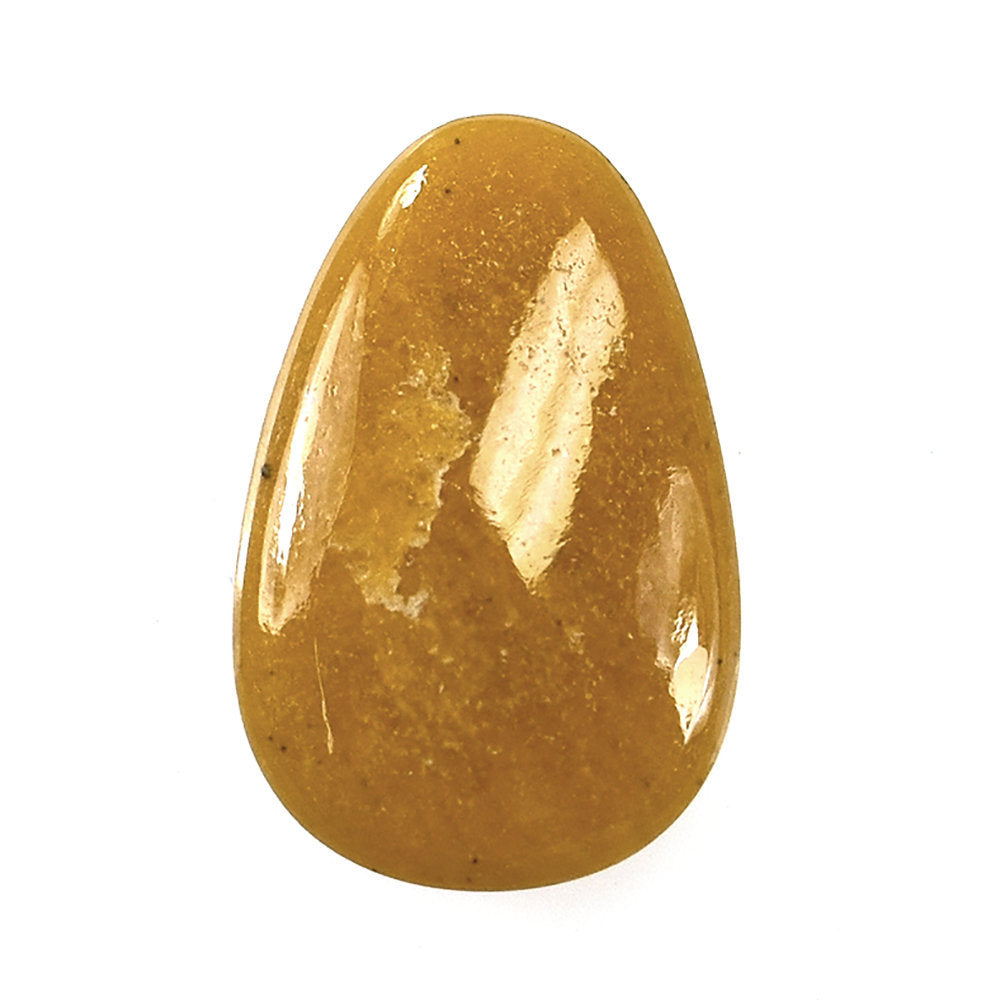 YELLOW AVENTURINE PLAIN FANCY CAB 11X9.80MM 5.38 Cts.