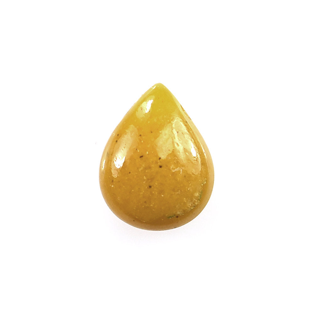 YELLOW AVENTURINE PLAIN LENTIL PEAR 7.50X6MM 0.94 Cts.