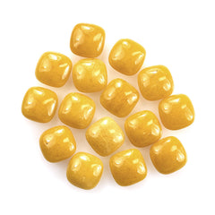 YELLOW AVENTURINE PLAIN LENTIL CUSHION 10X10MM 3.76 Cts.