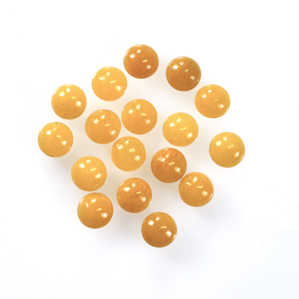 YELLOW AVENTURINE PLAIN LENTIL ROUND (AAA/CLEAN) 5.00X5.00 MM 0.58 CTS