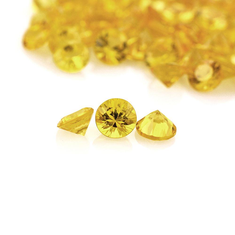 YELLOW SAPPHIRE CUT ROUND 3.50MM 0.215 Cts.