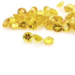 YELLOW SAPPHIRE CUT ROUND 3.70MM 0.239 Cts.