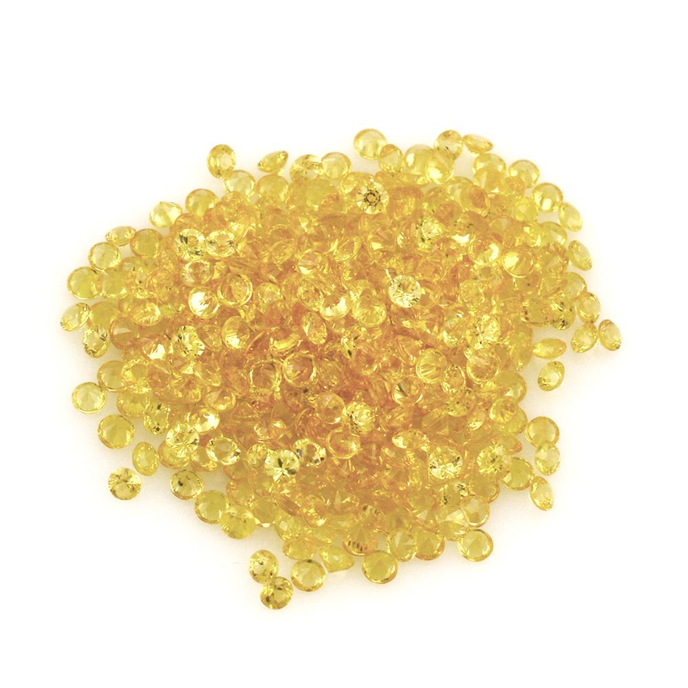 YELLOW SAPPHIRE CUT ROUND 2MM 0.044 Cts.