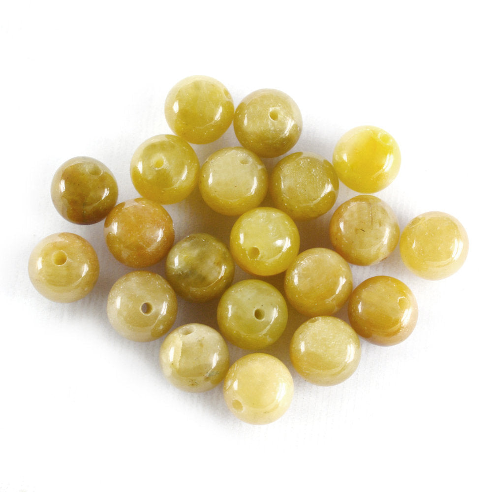 YELLOW SAPPHIRE PLAIN BALL (FULL DRILL) 10MM 10.07 Cts.