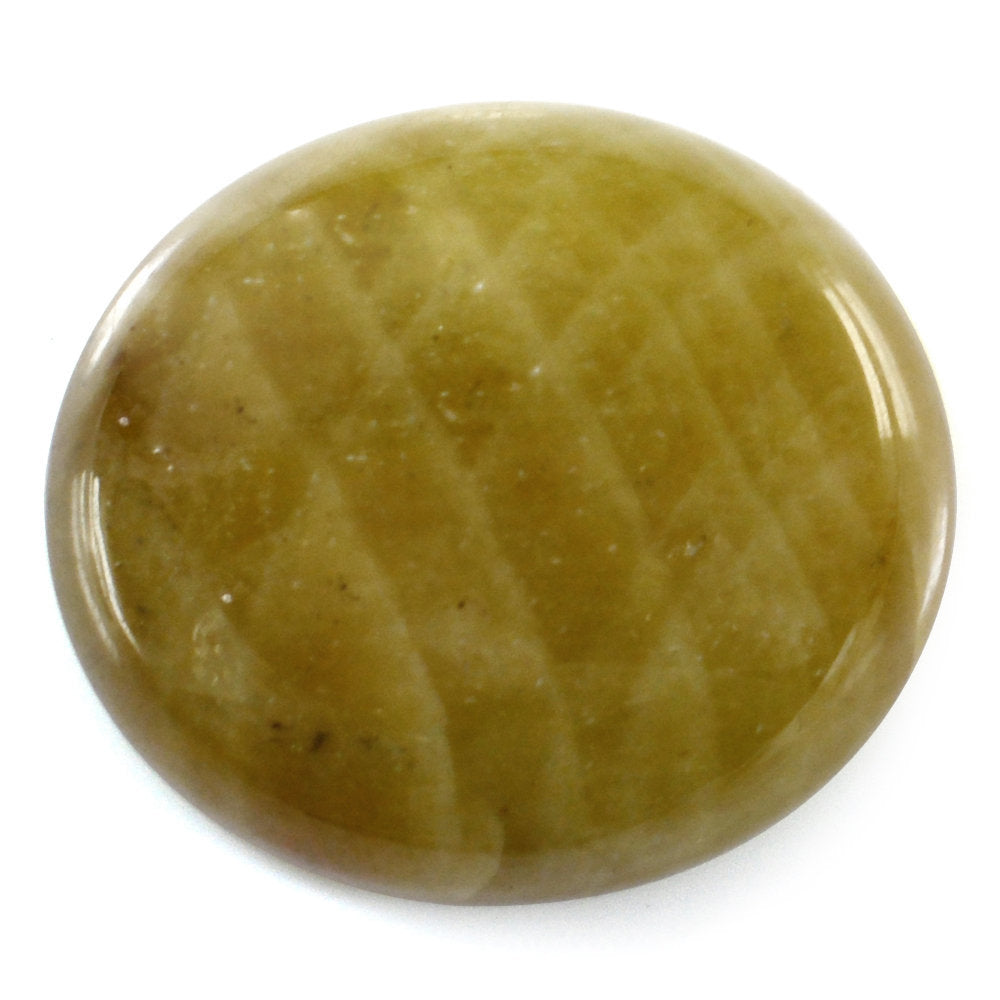 YELLOW SAPPHIRE OVAL CAB 18X16MM 16.66 Cts.