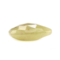 YELLOW SAPPHIRE ROSE CUT BRIOLETTE PEAR 14X10MM 6.70 Cts.