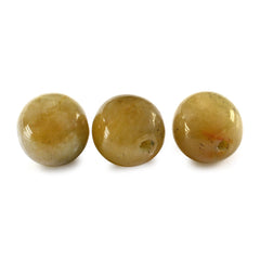 YELLOW SAPPHIRE PLAIN BALLS (FULL DRILL) 12MM 16.44 Cts.
