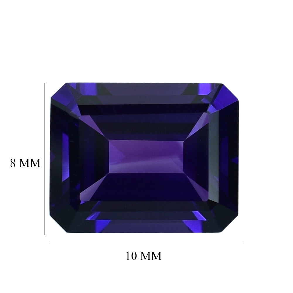 AFRICAN AMETHYST STEP CUT OCTAGON (AAA)(CLEAN) 10.00X8.00 MM 3.25 Cts.