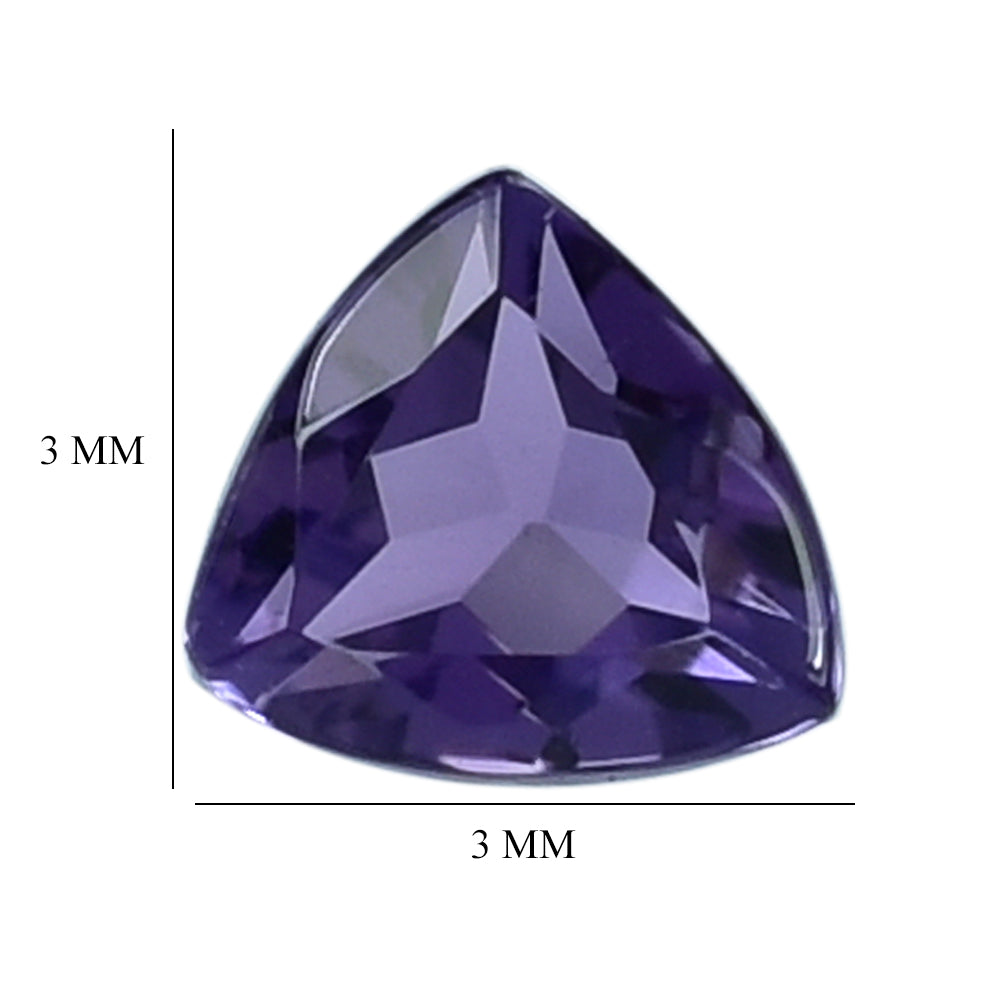 AFRICAN AMETHYST CUT TRILLION (AAA) 3.00X3.00 MM 0.65 Cts.