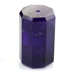 AFRICAN AMETHYST STEP CUT BARREL (FULL DRILL 1MM) 25X16MM 63.80 Cts.