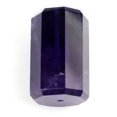 AFRICAN AMETHYST STEP CUT BARREL (FULL DRILL 1MM) 25X16MM 63.80 Cts.