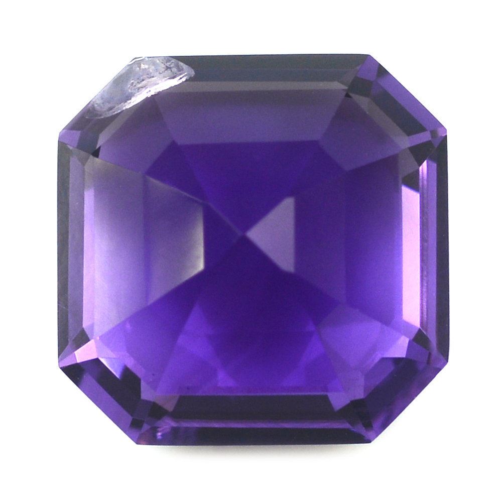 AFRICAN AMETHYST ASSCHER CUT SQUARE-OCTAGON 13MM (AAA-SI) 8.90 Cts.