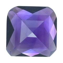AFRICAN AMETHYST CHECKER CUT SQUARE/OCTAGON 12MM 7.65 Cts.