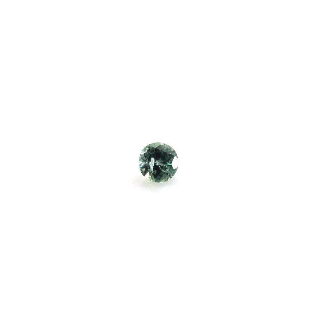 ALEXANDRITE CUT ROUND (B-GRADE) (LITE) (NO COLOR CHANGE) (GREEN/SI) 1.90-2.00MM 0.04 Cts.