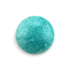 BLUE AMAZONITE ROUND CAB (FLAT) 14MM 5.26 Cts.