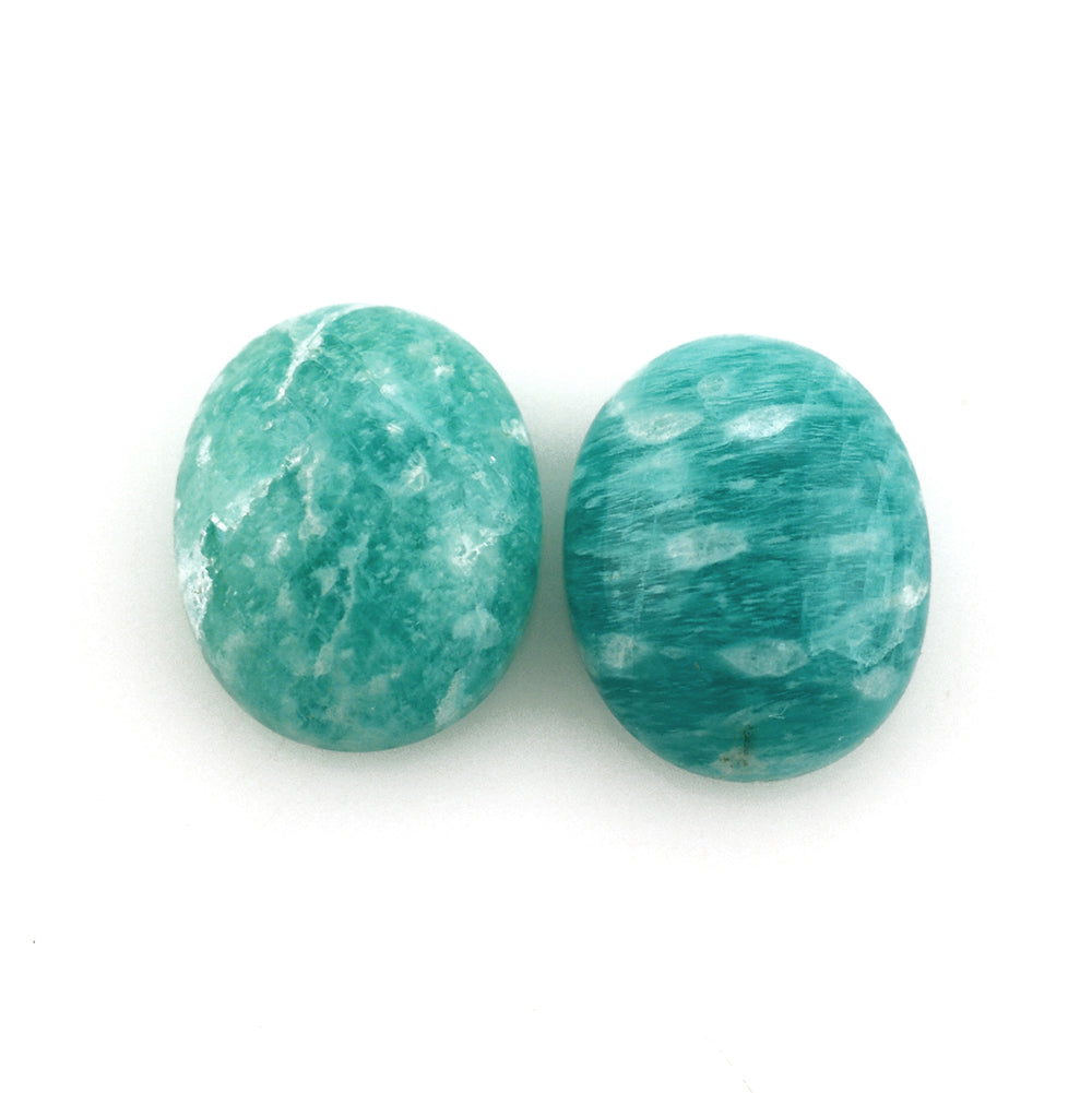 BLUE AMAZONITE OVAL CAB 10X8MM 2.35 Cts.