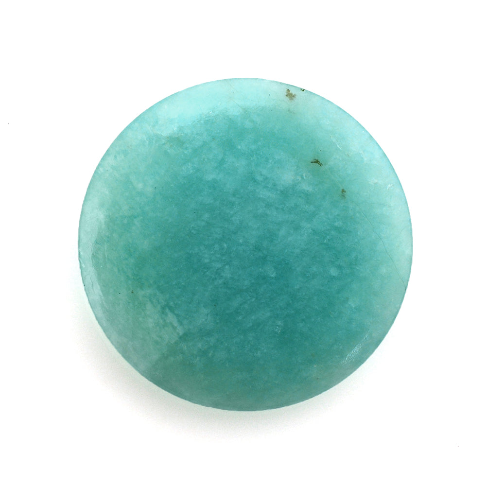 BLUE AMAZONITE ROUND CAB 20MM 11.75 Cts.