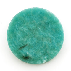 BLUE AMAZONITE ROUND CAB 36MM 45.00 Cts.