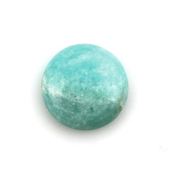 BLUE AMAZONITE ROUND CAB (FLAT) 14MM 5.72 Cts.