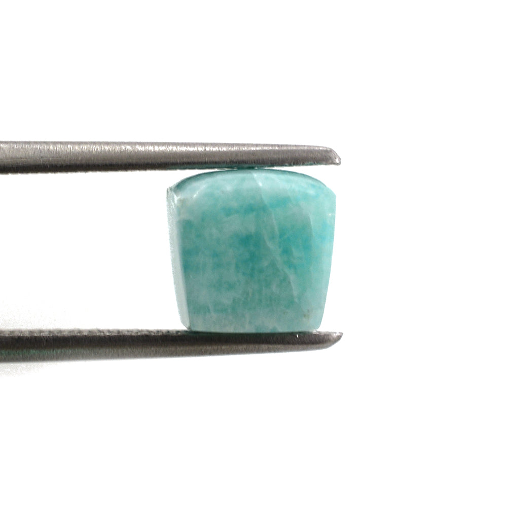 BLUE AMAZONITE CUSHION CAB (HIGH DOME) 7MM 3.53 Cts.