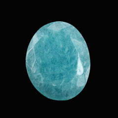 AMAZONITE ROSE CUT IRREGULAR OVAL 10X8MM 1.64 Cts.