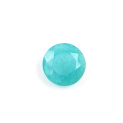 BLUE AMAZONITE ONE SIDE TABLE CUT & ONE SIDE ROSE CUT ROUND 10MM 2.31 Cts.