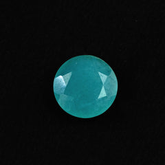 BLUE AMAZONITE ONE SIDE TABLE CUT & ONE SIDE ROSE CUT ROUND 10MM 2.31 Cts.