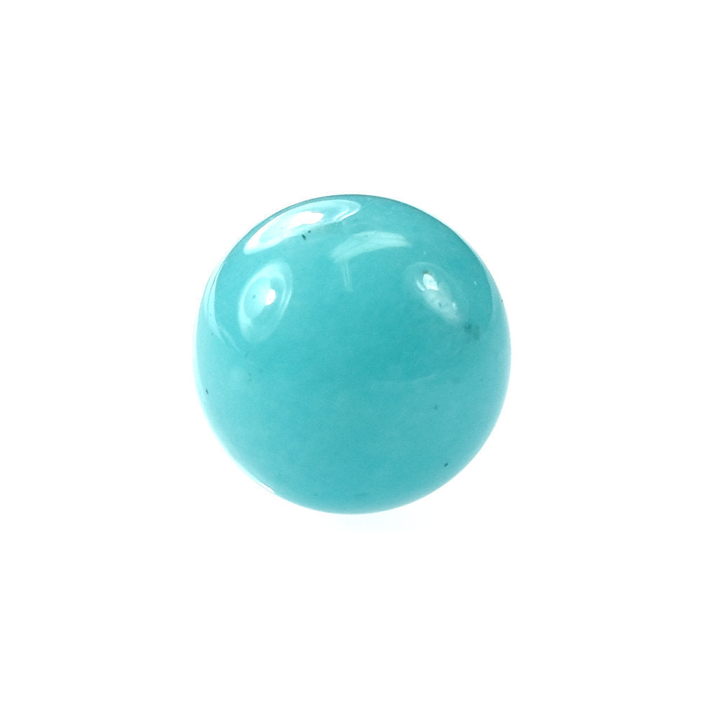 BLUE AMAZONITE PLAIN ROUND BALL 7.5-8MM 3.31 Cts.