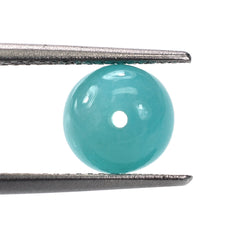 BLUE AMAZONITE PLAIN ROUND BALL 7.5-8MM (FULL DRILL-1MM) 3.25 Cts.