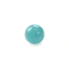 BLUE AMAZONITE PLAIN ROUND BALL 4-4.5MM (FULL DRILL-0.60MM) 0.51 Cts.