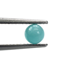 BLUE AMAZONITE PLAIN ROUND BALL 4-4.5MM (FULL DRILL-0.60MM) 0.51 Cts.