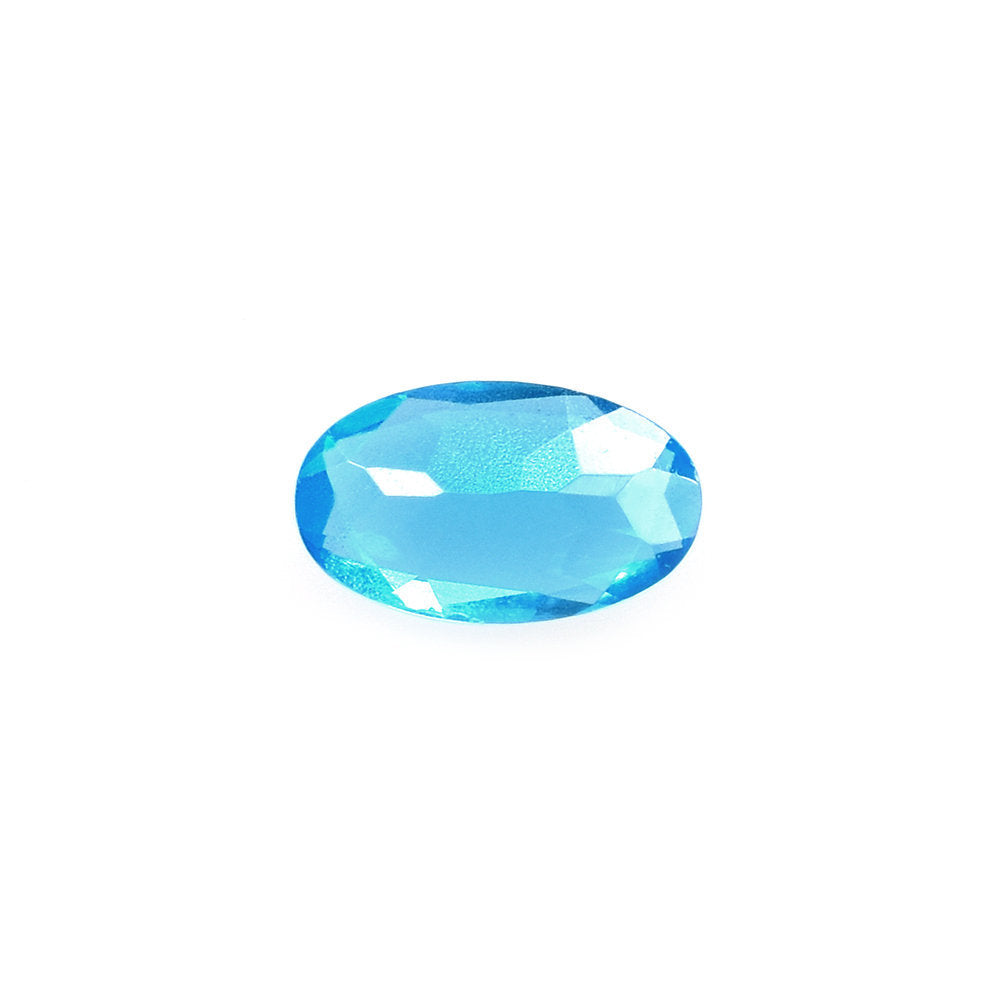 NEON BLUE APATITE CUT OVAL 5X3MM 0.23 Cts.