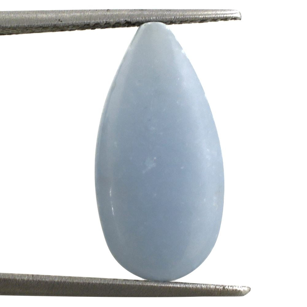 ANGELITE LENTIL PEAR (HALF DRILL 0.80MM) (AA) 20X10MM 6.83 Cts.