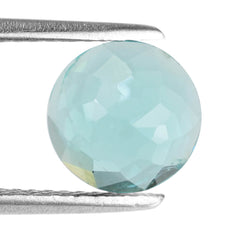 APATITE IRREGULAR CUT ROUND CAB (BLUE GREEN) 8MM 2.14 Cts.